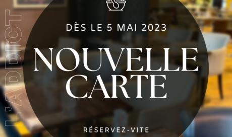 Nouvelle carte restaurant printemps/ été 2023