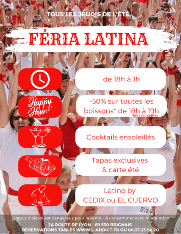 La Féria Latina de L'ADDICT, tous les jeudis de l'été ! 