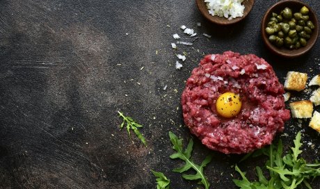 Restaurant pour manger un tartare de bœuf coupé au couteau Brignais